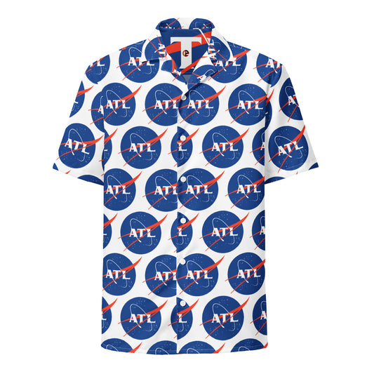 ATL Unisex Button Shirt with NASA Meatball Design